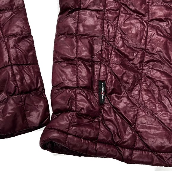 The North Face Thermoball Eco Jacket Womens Small Red Puffer Quilted - Picture 6 of 12